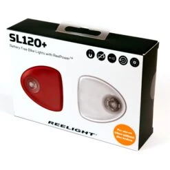 REELIGHT SL120+ Feux De Signalisation Sans Piles Avec Autonomie -Lecyclo Vélo Promos Boutique SL120 plus packaging