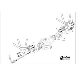 Adaptateur De Fixation Porte-bagage Sur Cadre Sans Oeillet Tubus -Lecyclo Vélo Promos Boutique adaptateur de fixation porte bagage sur cadre sans oeillet tubus full 3