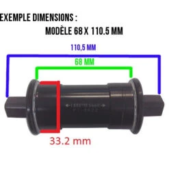 Boitier De Pédalier Sans Filetage à Double Roulement Pour Vélo -Lecyclo Vélo Promos Boutique boitier de pedalier sans filetage a double roulement pour velo full 3