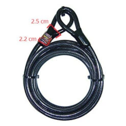 Câble Pour Vélo Antivol Long 5 Mètres POINT -Lecyclo Vélo Promos Boutique cable pour velo antivol long 5 metres point full 3