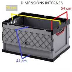 Caisse En Plastique Pliable Pour Remorque Y-Frame -Lecyclo Vélo Promos Boutique caisse en plastique pliable pour remorque y frame full 4