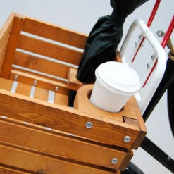 Caisse Vélo En Bois Sur Porte Bagages Avant Two-O -Lecyclo Vélo Promos Boutique caisse velo en bois sur porte bagages avant two o full 3