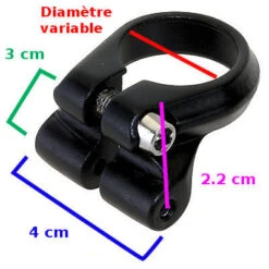 Collier Tige De Selle Avec œillets Pour Fixer Un Porte Bagage -Lecyclo Vélo Promos Boutique collier tige de selle avec illets pour fixer un porte bagage full 4