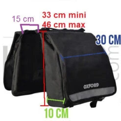 Oxford Double Sacoche Vélo Sur Porte-bagage Arrière Imperméable -Lecyclo Vélo Promos Boutique double sacoche velo sur porte bagage arriere impermeable full 6