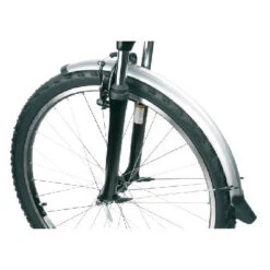 Messingschlager Paire De Garde Boue Pour Vélo 26 Pouces Avec Câble électrique - 60 Mm -Lecyclo Vélo Promos Boutique garde boue argent avant et arriere pour velo 26 pouces 60 mm full 3
