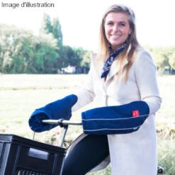 Manchons Vélo Wobs Bleus Contre Le Froid -Lecyclo Vélo Promos Boutique manchons velo wobs bleus contre le froid full 3