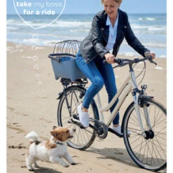 Panier Vélo Pour Chien Bleu Tendance Basil Buddy -Lecyclo Vélo Promos Boutique panier velo pour chien bleu tendance basil buddy full 4