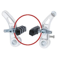 Patins Cantilever 60 Mm Pour Frein Vélo - La Paire -Lecyclo Vélo Promos Boutique patins cantilever 60 mm pour frein velo la paire full 4