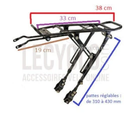 Porte Bagage Arrière Pour Vélo De 20 à 29 Pouces -Lecyclo Vélo Promos Boutique porte bagage arriere pour velo de 20 a 29 pouces full 6