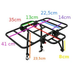 Porte-bagages Vélo Avant à Plateforme Avec Côtés Rabattables -Lecyclo Vélo Promos Boutique porte bagages velo avant a plateforme avec cotes rabattables full 5