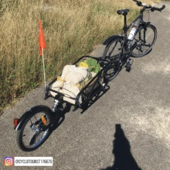 Remorque Vélo Mono Roue Avec Amortisseur -Lecyclo Vélo Promos Boutique remorque velo cylotourist176679
