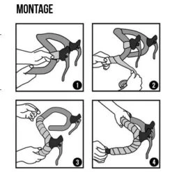 Bike Ribbon Ruban Pour Cintre De Vélo Cork Plus Uni Noir - BikeRibbon -Lecyclo Vélo Promos Boutique ruban pour cintre de velo cork plus uni noir bikeribbon full 5