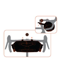 Sacoche De Guidon Pour Le Bikepacking 9L Aqua Evo Adventure Oxford -Lecyclo Vélo Promos Boutique sacoche guidon oxford aquaevo 9L 6