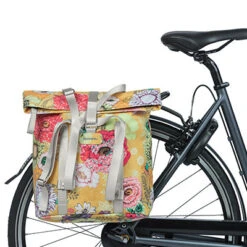 Sacoche Vélo Arrière Shopper Basil Bloom Field Jaune Miel 20L -Lecyclo Vélo Promos Boutique sacoche velo arriere shopper basil bloom field jaune miel 20l full 6