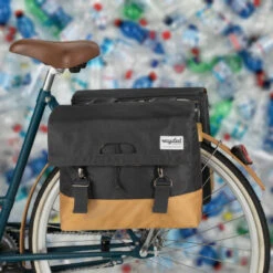 Sacoche Vélo Double 40 L En Matériau Recyclé Urban Proof -Lecyclo Vélo Promos Boutique sacoche velo double 40 l en materiau recycle urban proof full 4