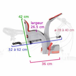 WeeRide DeLuxe Siège Enfant Avant Pour Vélo -Lecyclo Vélo Promos Boutique weeride deluxe siege enfant avant marron pour velo full 6